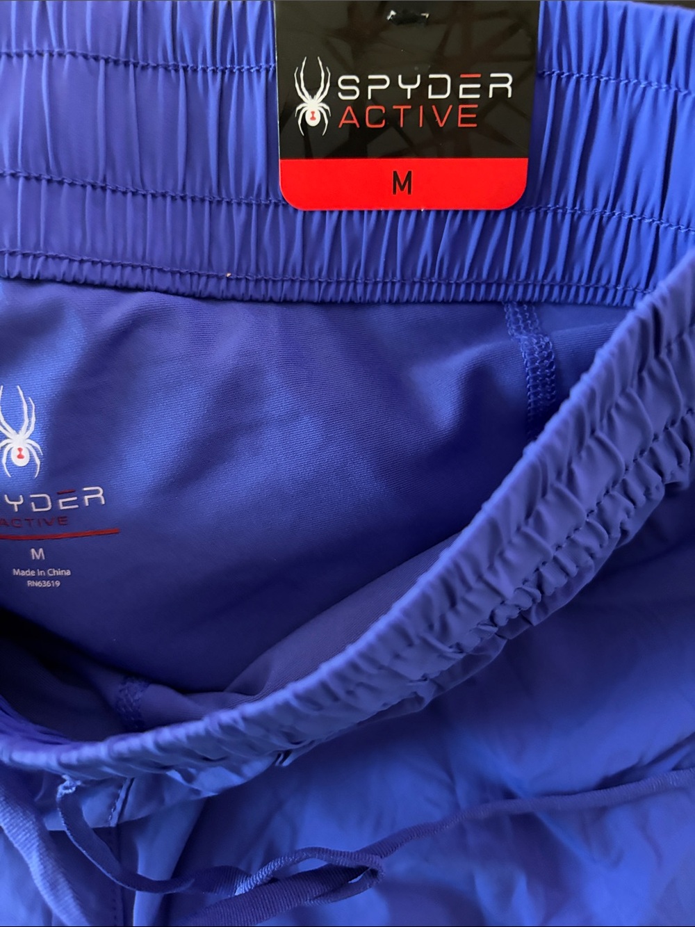 Spyder Active Women's Shorts in Royal Blue with Red Accent